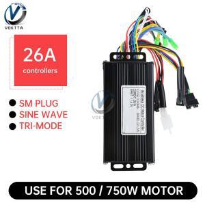 24V 36V 48V 26A 500/750W DC 브러시리스 전동 컨트롤러 E-스쿠터 전기 바이크 오토바이 용 사인파 전자 자