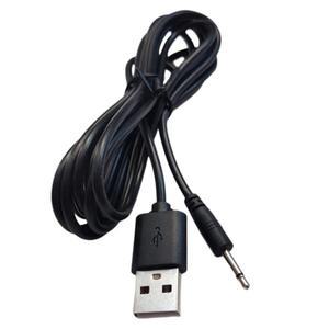 충전식 완드 마사지기(검은색 24AWG) 7.62mm 스마트 시계 마그네틱 충전기 코드용 USB-audi호환O DC 2.5mm