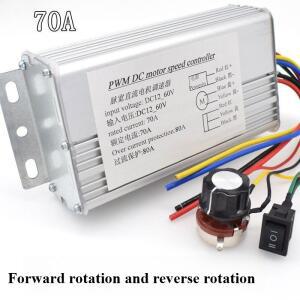 DC 12V-60V 70A 4000W 내구성 전동 PWM 속도 제어 브러시 컨트롤러 교체 전기 스쿠터 자전거 휴대용