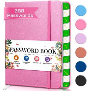 PASSWORD BOOKS U2013 알파벳 탭이 있는 포켓 완벽한 하드커버 노트 사이트 주소 로그인용 인터넷 작은 키퍼 노인을 사이즈 위한 핑크 암호