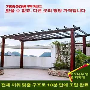 등나무정자 캐노피 그늘막 쉼터 원목 조립식 팔각정 정원 농막 공원 테라스 원두막 평상