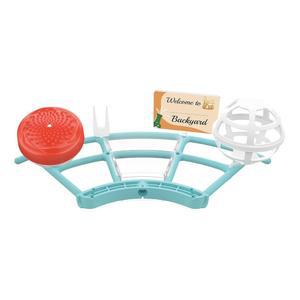 NETVUE BIRDFY PRO PERCH 수트 미니 DIY 애호가에게 포함한 과일 추가 피더 확장 이상적 홀더 퍼치 모이통 젤리 기능까지 웰컴 블루 벌새 넓은 카드를