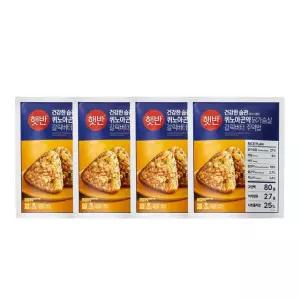 [CJ]햇반 퀴노아곤약 갈릭버터 주먹밥 400g x4개