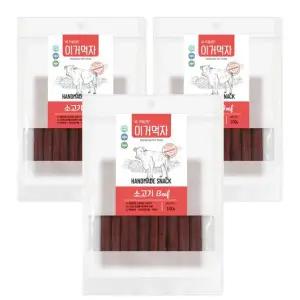 이거먹자 소고기져키 100g x 3개 강아지 수제간식