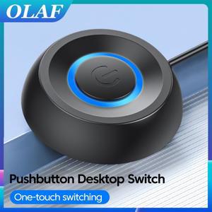 1.8m 컴퓨터 전원 케이블 데스크탑 외부 스위치 블루 LED 조명 PC 마더보드 시작 켜기/끄기 버튼 연장 홈