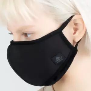블랙 겨울 방한대 카시야 방한 스포츠 검정 패션 이중 입가리개