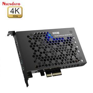 캡쳐보드 EZCAP365 듀얼 CAMLINK 캠코더용 캡처 노트북 PC 카메라 RAW PCLE DSLR 카드 게임 그래버 HDMI