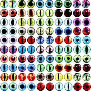 100PCS 즈 글래스 카보숑 클레이 인형 만들기 DIY 공예 보석 유리 12mm