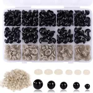 반블루 세이프티 즈 150Pcs 6-12mm 플라스틱 아미구루미 인형 동물 코바늘 뜨개질 프로젝트 할로윈 장식을