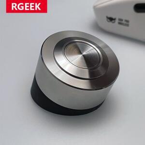 RGEEK 무선 금속 전원 단추  컴퓨터 데스크탑 스위치  스테인레스 스틸 PC 및 사무실 액세서리  지지대 마