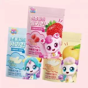 캐치티니핑 동결건조 과일칩 3종세트 딸기칩1+사과칩1+배칩1 유아 키즈 어린이 나들이 외출 간식 4530555
