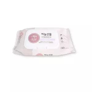 하늘선물 물티슈 (50매 캡형) 휴대용 아기물티슈