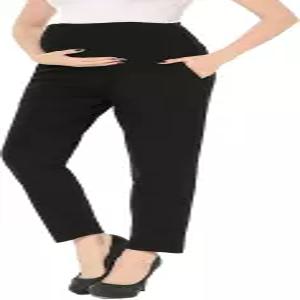 임산부 바지는 주머니로 배를 덮고 여성 임신 드레스 사무복 여름에 늘어납니다