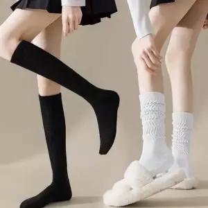 롱부츠 삭스 사계절 니삭스 여자 장목 양말