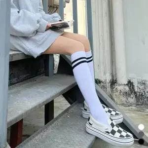 스트라이프 무릎 양말 링글 니삭스 반스타킹