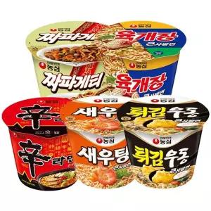 [NS홈쇼핑]농심 큰사발 16개입/신라면/튀김우동/새우탕/짜파게티/육개장e..[35936356]
