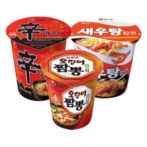 [NS홈쇼핑]신라면컵 6개 + 새우탕컵 6개 + 오징어짬뽕 6개e[35936368]