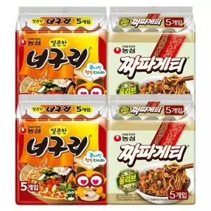 [NS홈쇼핑]농심짜파구리20봉(올리브짜파게티10봉+얼큰너구리10봉)e[35936374]