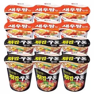 [NS홈쇼핑]튀김우동컵 6개 + 새우탕컵 6개e[35936437]