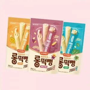아이배냇 롱떡뻥 3종세트 국산 쌀과자 무첨가 안심간식 개별 4530577