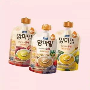 (매일)매일 맘마밀 안심이유식 6개월 퓨레 3종 100g 혼합 총 10팩 4714070