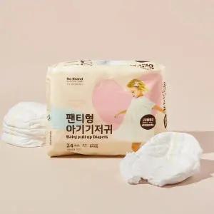 노브랜드 팬티 기저귀 남녀공용 점보 24매입 1팩 GST