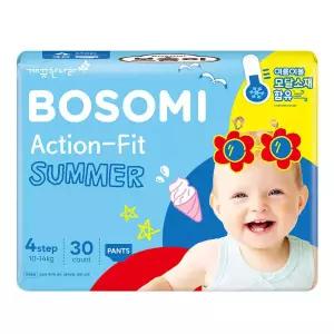 보솜이 액션핏 썸머 여름 기저귀 팬티 대형 30개입 1팩  GST