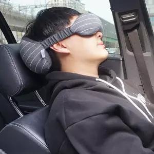 [셀러허브]MZ_차량용목쿠션 경추베개 거북 목베개 수면안대 (S23526495)