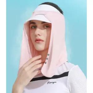 올인원 넥커버 골프 썬캡 여성용 여름 테니스 자외선차단마스크