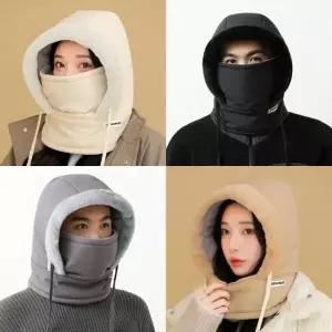패딩후드 넥워머 바라클라바 목도리 방한마스크 겨울모자 후드넥워머