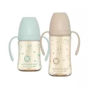 네이쳐러브메레 애니멀프렌즈 PPSU 빨대컵 210ml 1개+300ml 1개 총 2개