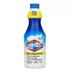 표백제 D3K8Y1Q5 유한락스 흰옷 얼룩제거 황변방지 표백제1L