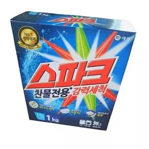 스파크 M8W1K9C9 찬물전용 강력세척 세탁세제 1kg