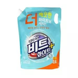 비트 H2O2Y4M0 화이트 액체세제 2L 드럼용 리필 세탁세제