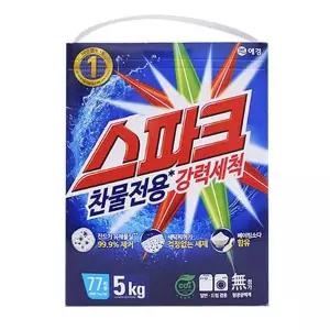 세탁 Y5M8O0M9 세제 스파크 5kg 가루형 세탁기 빨래 의류 세제 의류세제 세탁기빨래
