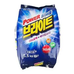브라이트 Y7Q4J1K2 세탁 세제 5.5kg 세탁기 빨래 세제 가루형 빨래세제 세탁세제