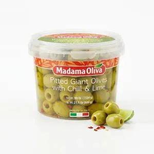 [코스트코] MADAMA OLIVA 피티드 자이언트 그린올리브 칠리 라임 1.13kg_...