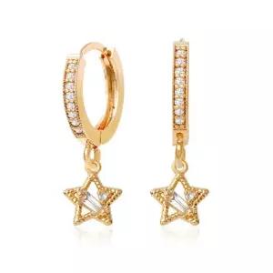 [룽스_62]14K 귀걸이피어싱 빛나는 밤 귀걸이(Gold-Pin)