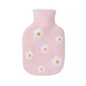 MZ플라워 파우치 보온 물주머니 200ml 찜질 손난로 핑크