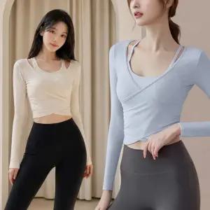 수디바 시스루 여성 요가복 브라탑 필라테스 옷 복장 상의 운동복 2p세트