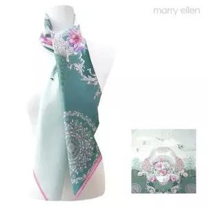 [룽스_62]POURPRE 생일선물 ZINNIA 실크스카프 90cm