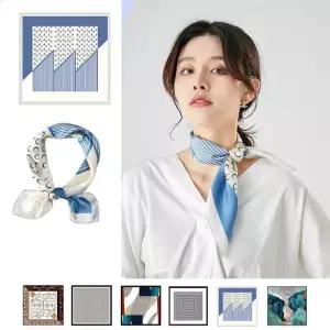 [룽스_62]미니 스카프 가방손잡이 쁘띠 사각 여성 머리띠