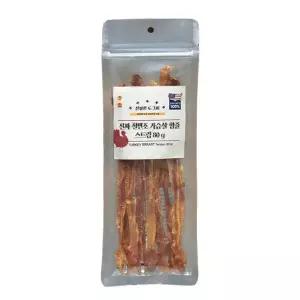터키츄 진짜칠면조 힘줄 스트립 80g 애견간식