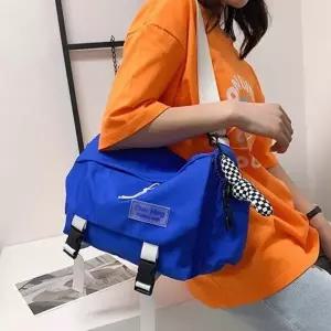 [다잇템]남자 여자 데일리 스트릿 캐주얼 빅사이즈 나일론 크로스백