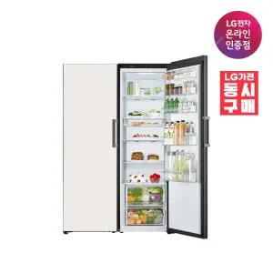 LG 컨버터블 세트 오브제컬렉션 X321AA3+Y321AA3 705L 일반냉장고 설치키트 포함