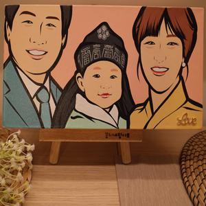 100%수작업/캐리커쳐/팝아트/초상화/졸업선물/어린이날
