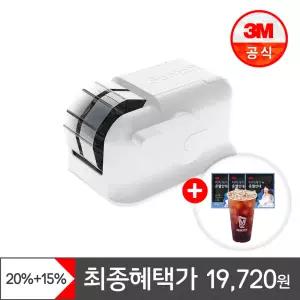 [최종 19,720원] 3M 스카치 컴팩트 원터치 디스펜서 화이트+온열안대3개+메가커피