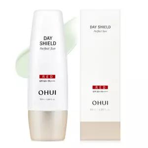 오휘 데이쉴드 퍼펙트 선 레드 50ml 그린 베이스 선크림