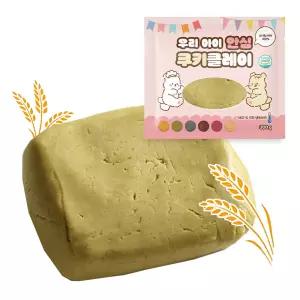 우리밀 버터100%로 만든 안심 쿠키 클레이 시금치 300g / 믹스 만들기 재료 냉동 생지 반죽 도우