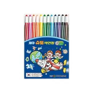 Q 지구화학 슈퍼색연필 12색